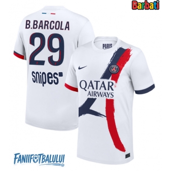 Paris Saint-Germain Bradley Barcola #29 Tricou Fotbal Replică 2025-26 Barbati Deplasare